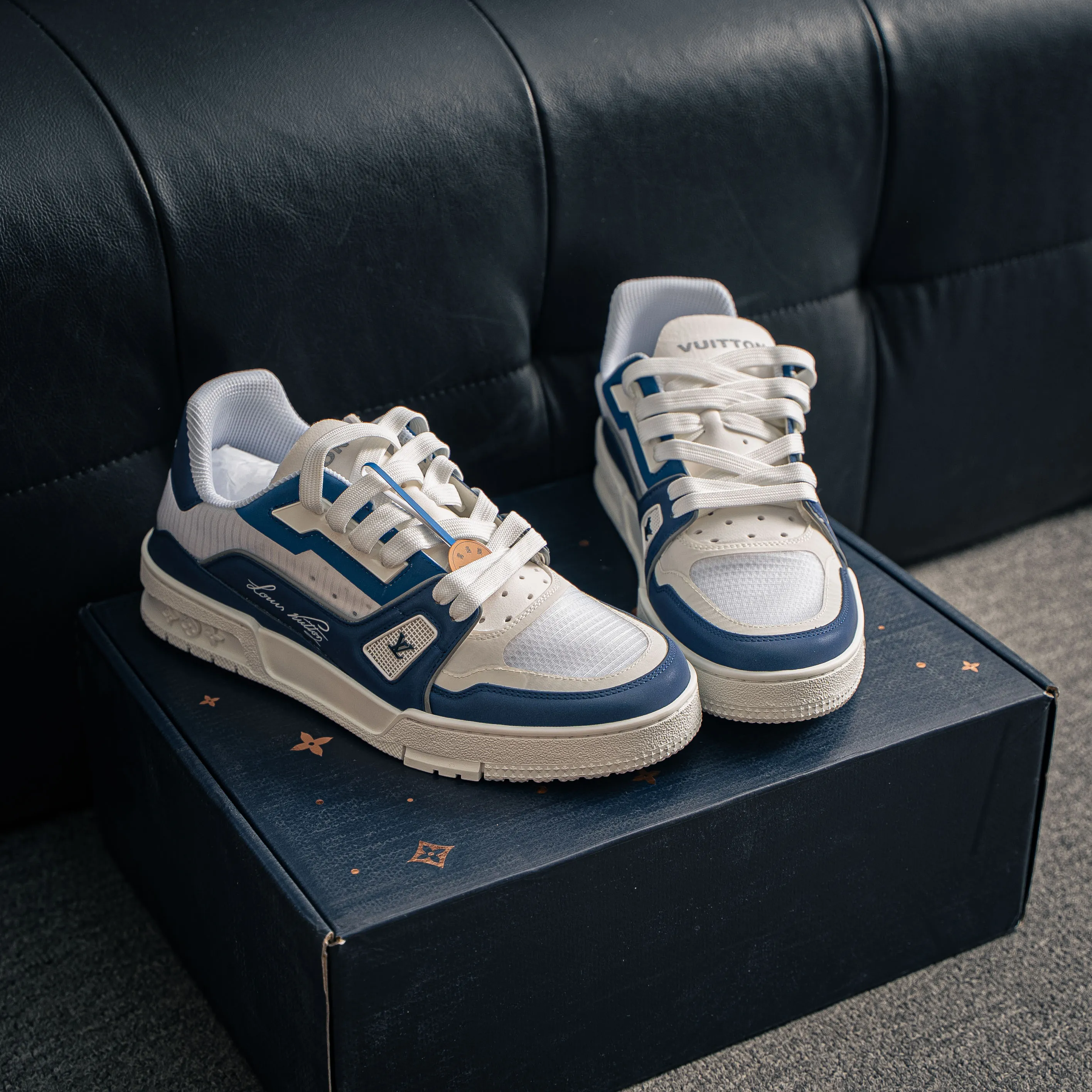 【YS 】 Premium LOUIS VUITTON LV Trainer CUP Mesh Breathable Shoes ✦ ， 37 Series ✦ + Shoes